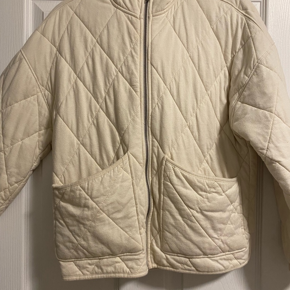 Wild Fable Cream Quilted Jacket